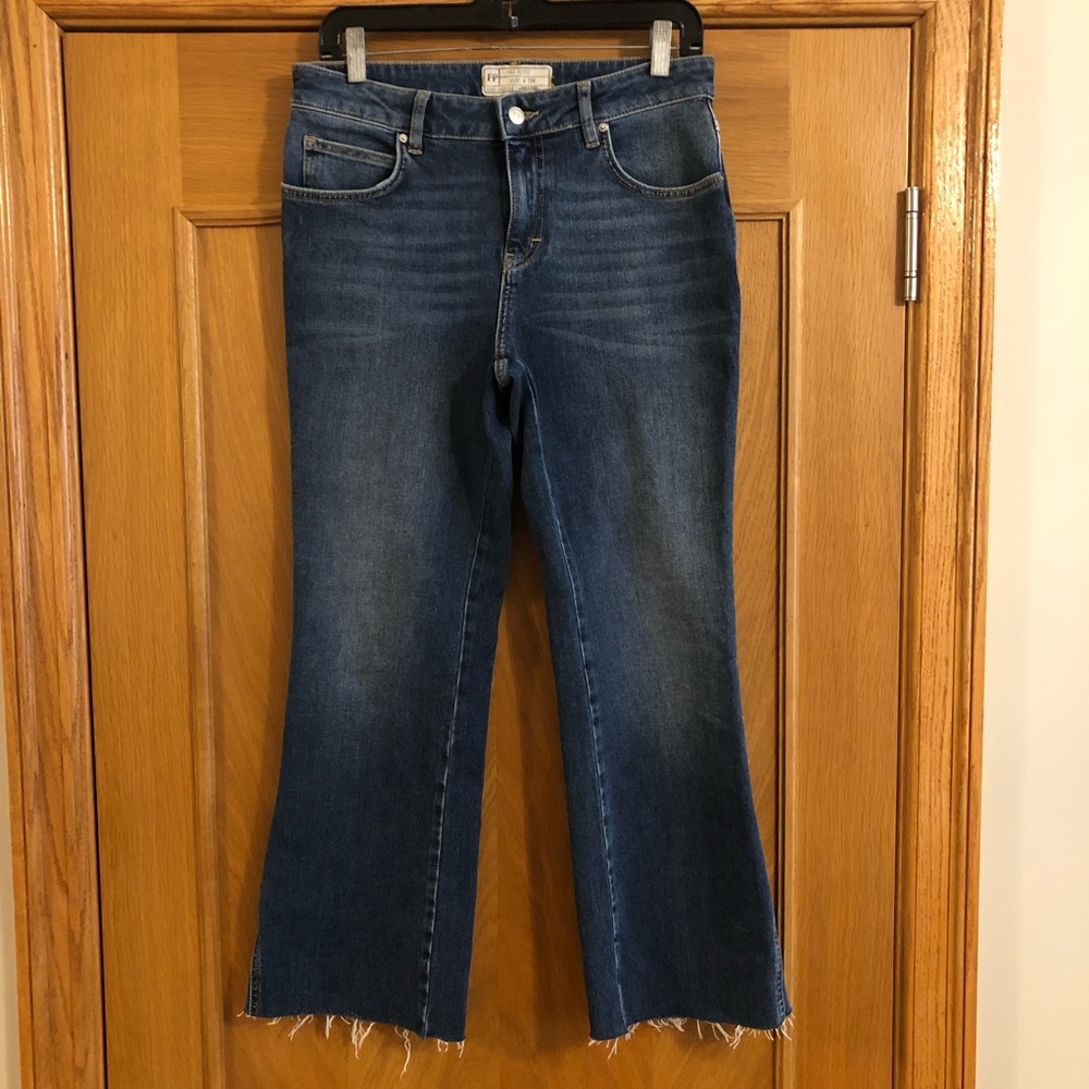 Free People Rita Crop Flare Jeans Size 28R